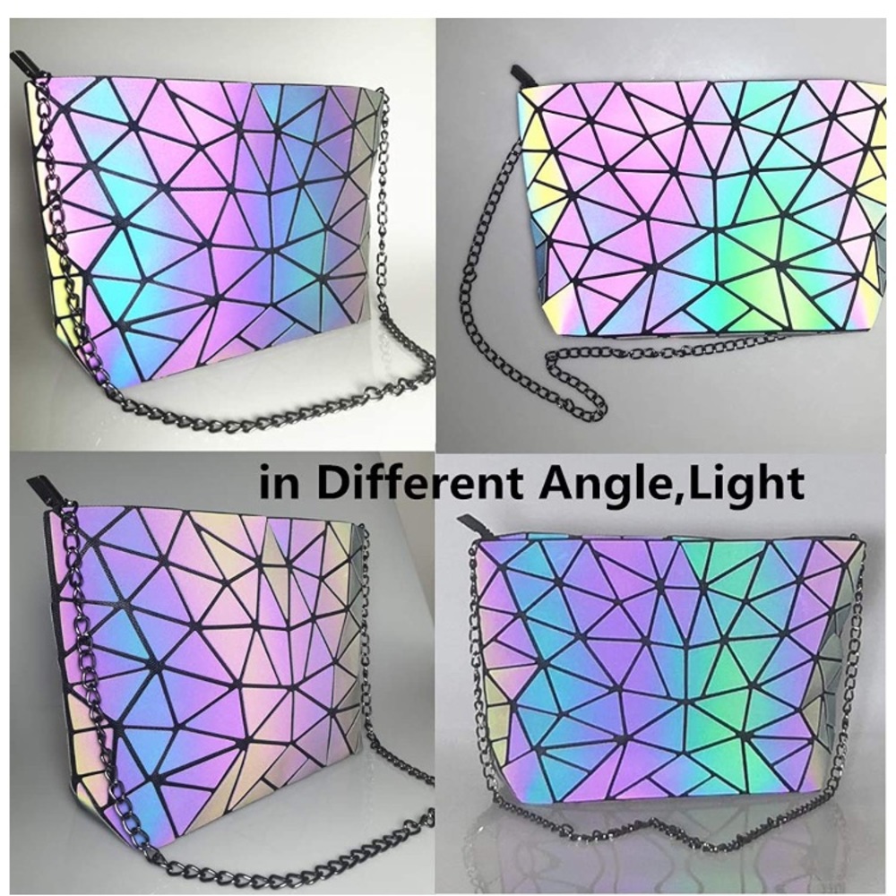 3 Pcs Luminous Geometric Purses-Wallet - Picture 6 of 7